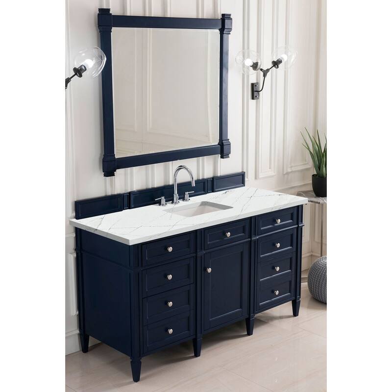 James Martin Vanities 650-V60S-FENC Brittany 60" Free Standing Single