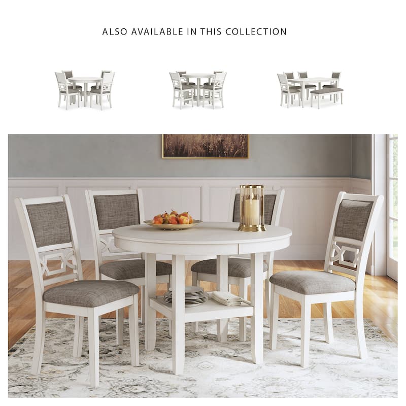 Signature Design by Ashley Erinberg White/Gray Dining Table Set (Set of 5)