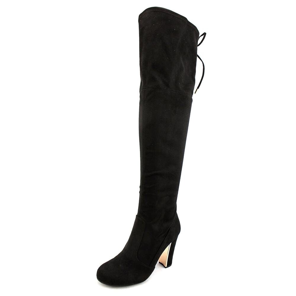 round toe knee high boots