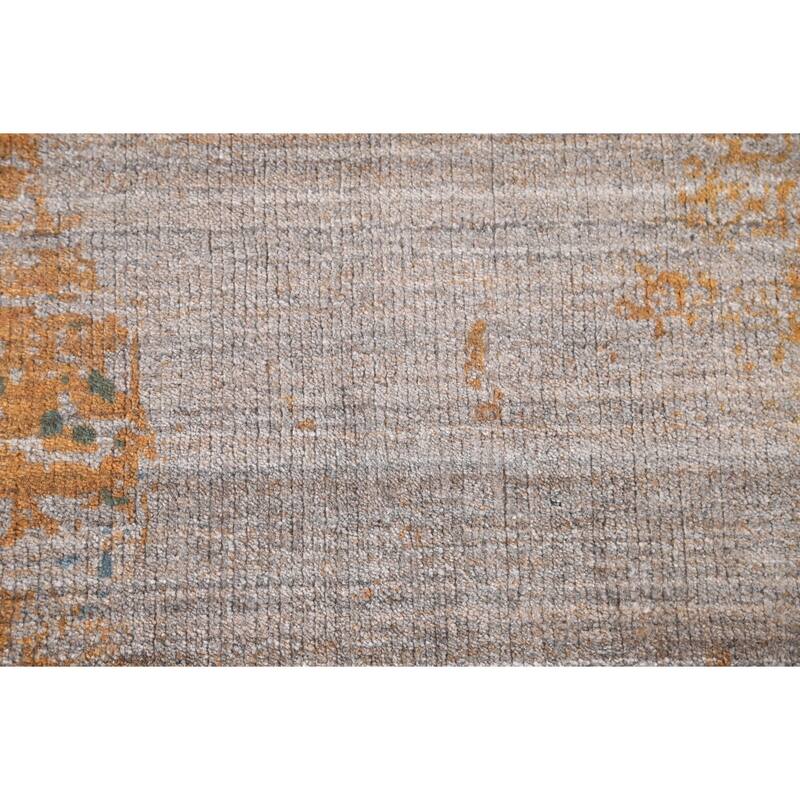 Modern Abstract Area Rug Handmade Wool Carpet - 5'4"x 8'4"
