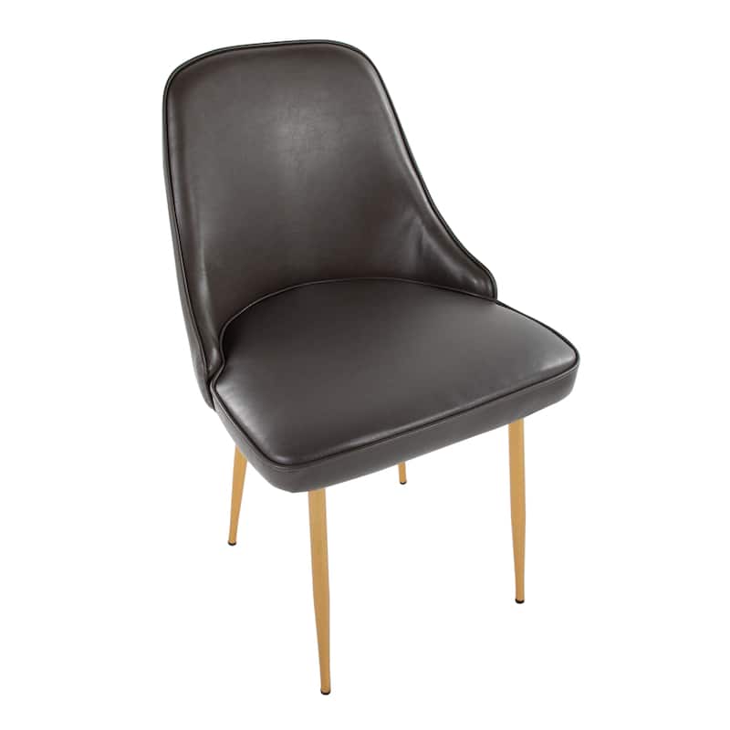 Silver Orchid Naldi Faux Leather Dining Chair - Set of 2