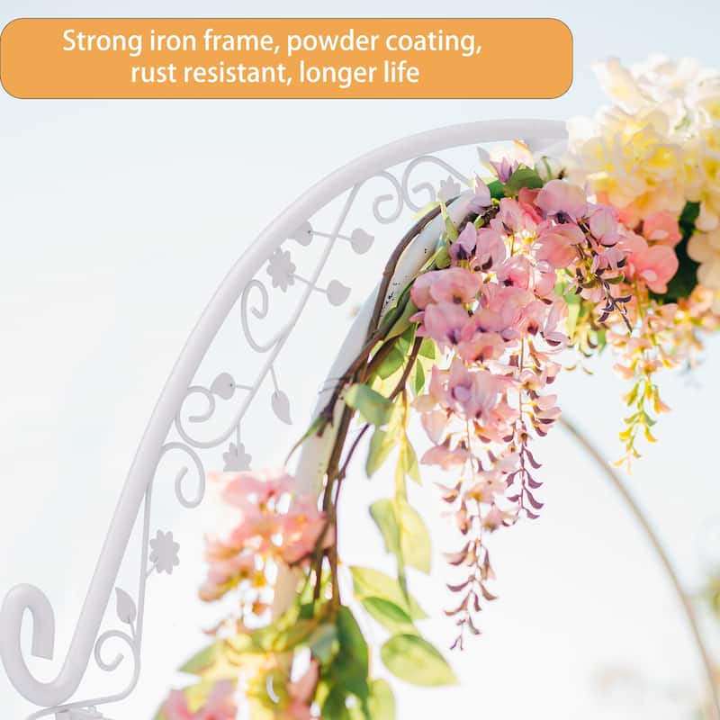 Metal Wedding Garden Arch Trellis Heavy Duty Backdrop Arch Frame Stand