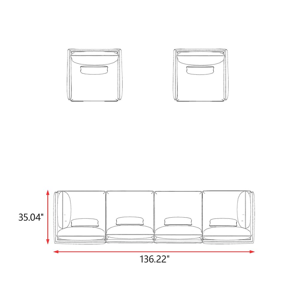Simon 6pc Multi-Chair Seating Set