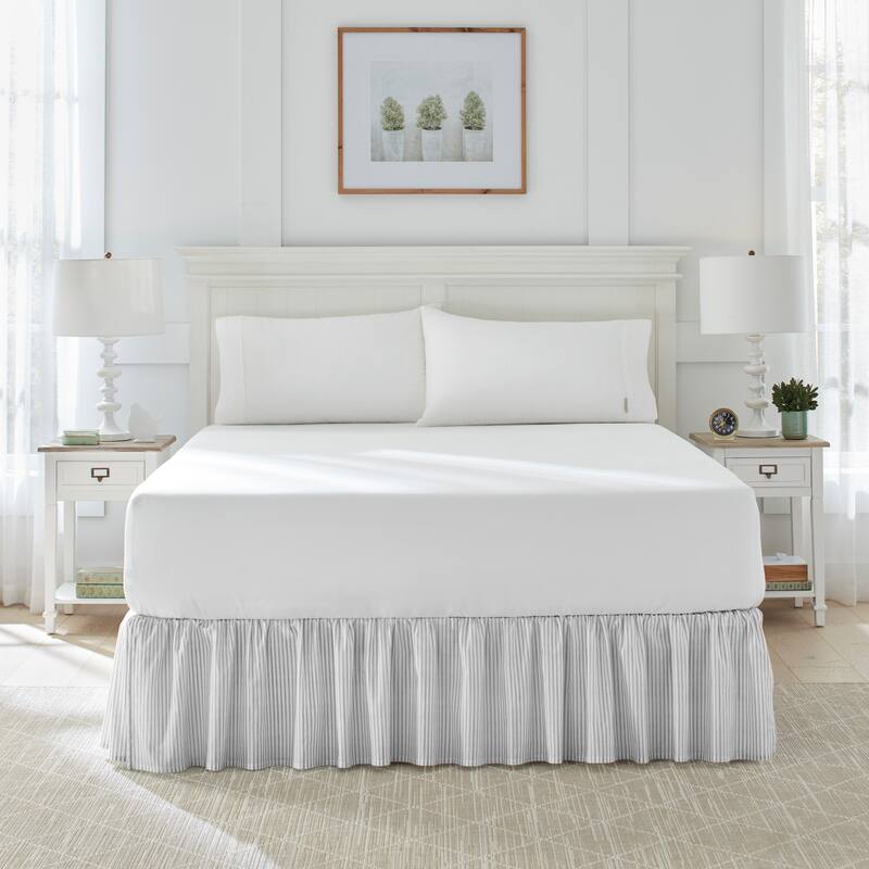 Laura Ashley Classics Printed Cotton Ruffled Bedskirt