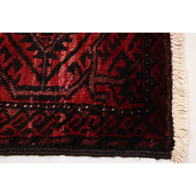 ECARPETGALLERY Hand-knotted Teimani Red Wool Rug - 5'4 x 13'0