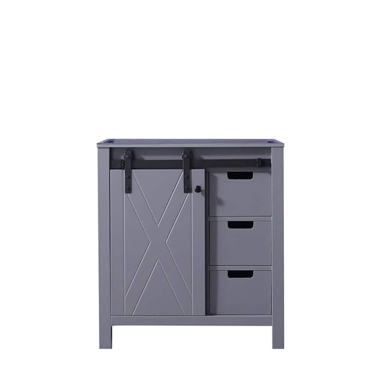 Marsyas 30 in W x 22 in D Dark Grey Bath Vanity