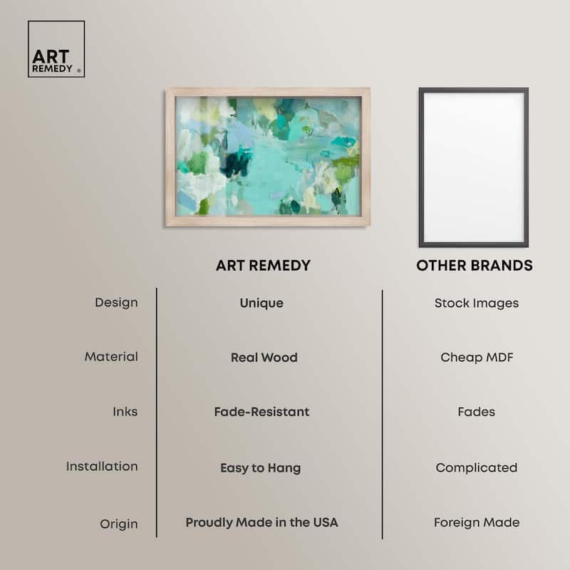 Alista Green Blues Shadowbox by Art Remedy