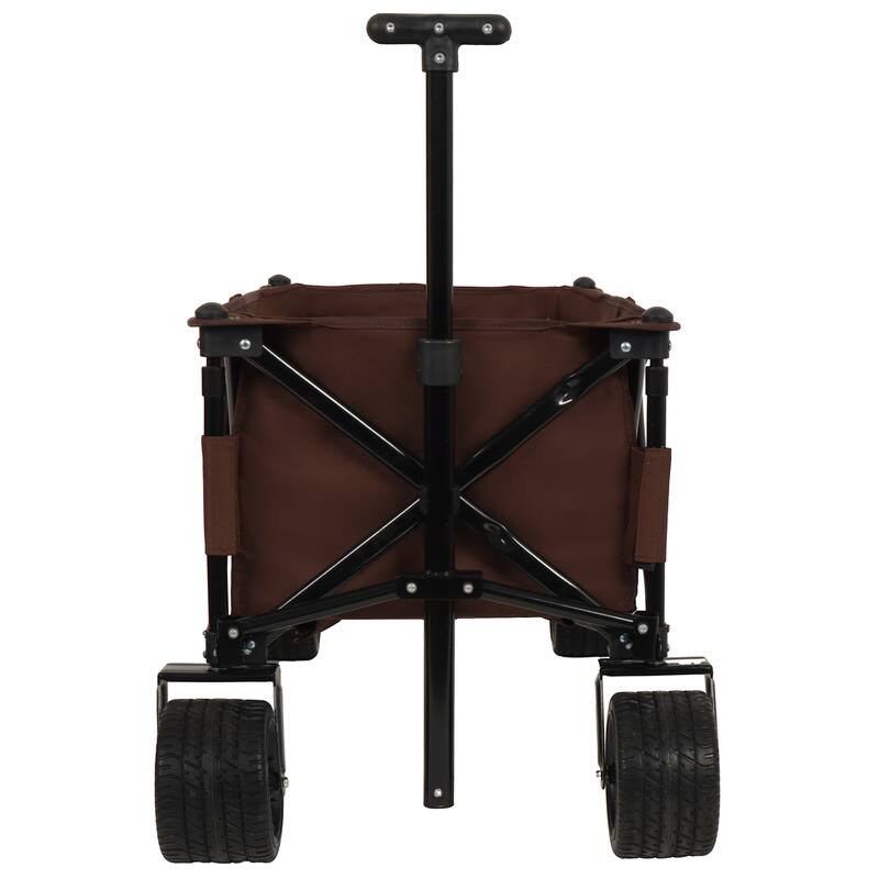 Utility Park Garden Cart - Folding Camping & Picnic Trolley, Brown