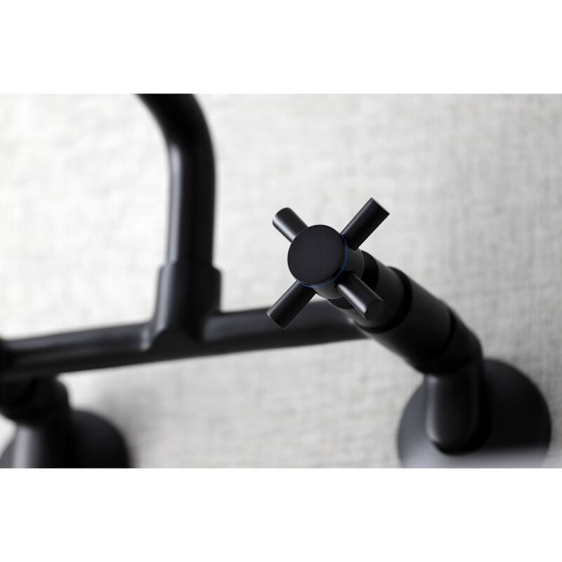 Kingston Brass Concord Two-Handle Wall Mount Kitchen Faucet