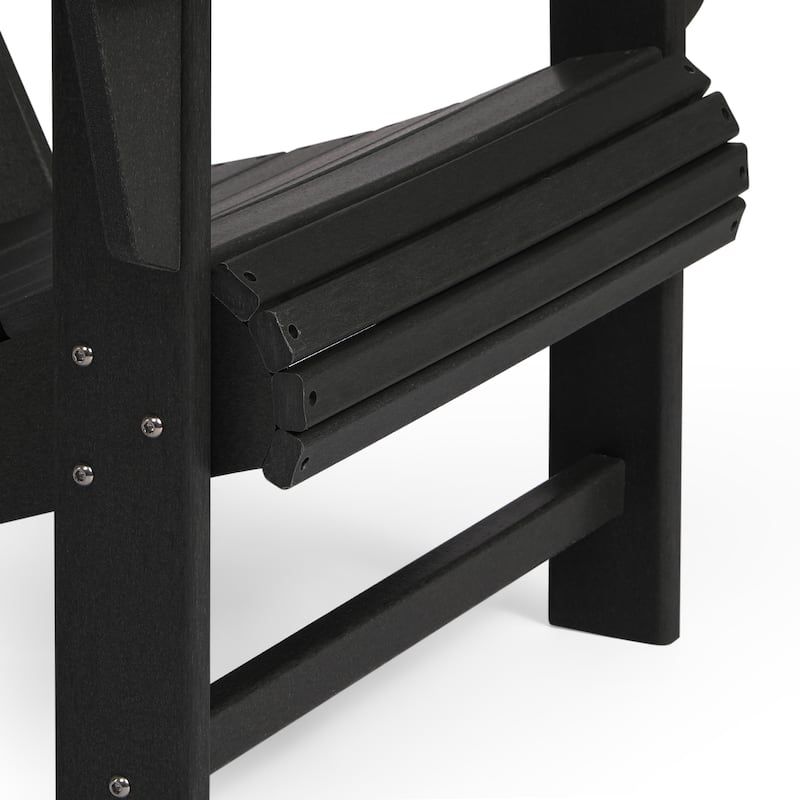 Aderson Outdoor Poly Adirondack Chairs with Cupholders (Set of 8)