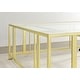 preview thumbnail 26 of 24, Adri Rectangular Glass Top Metal Frame Coffee Table