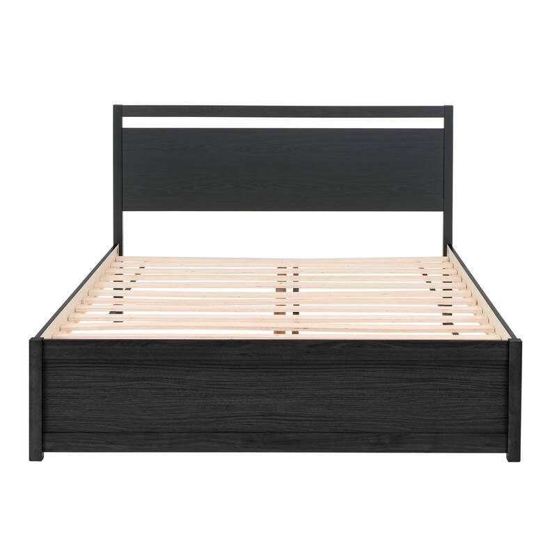 Wimberley Wood Finish Panel Platform Queen Bed by iNSPIRE Q Modern