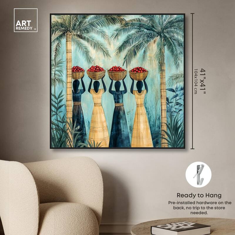 Walk Under Palms Canvas by Art Remedy