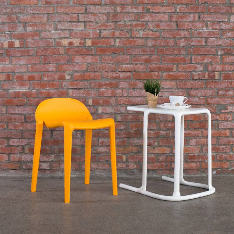 Lagoon Joyous Resin Stackable Short Stool, Set of 2