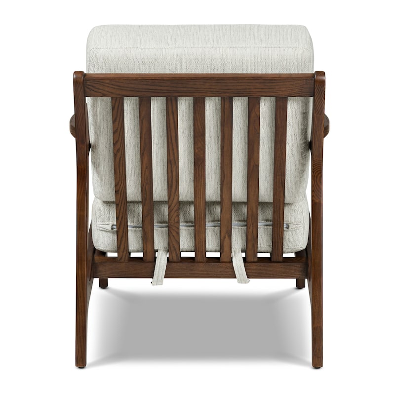 Poly & Bark Verity 25" Fabric Lounge Chair - Solid Wood Frame