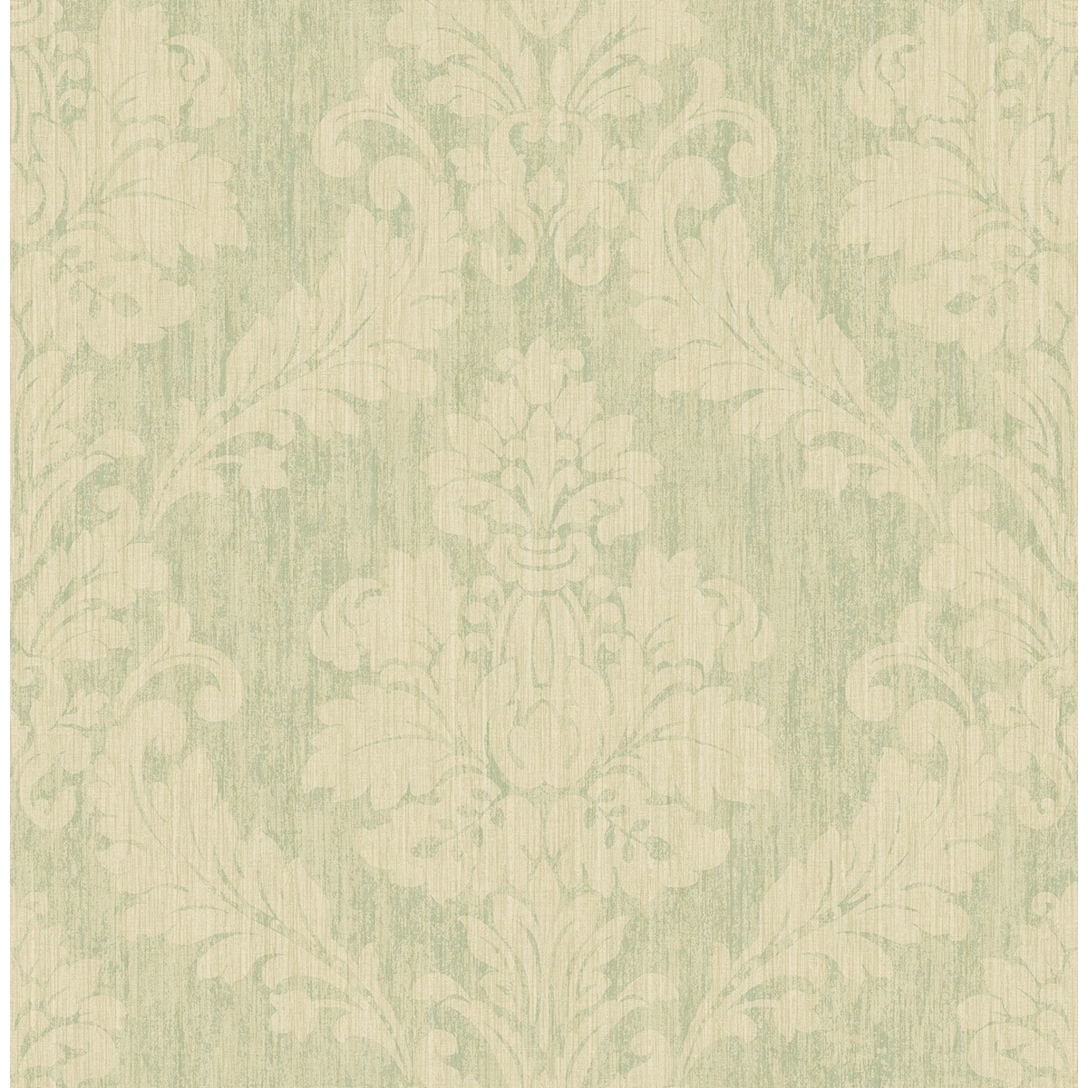 Seabrook Designs Corby Damask Unpasted Wallpaper
