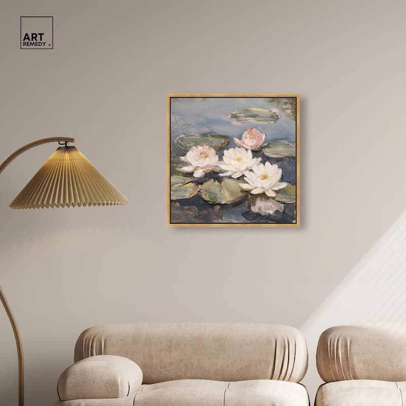 Water Lilies Canvas by Art Remedy