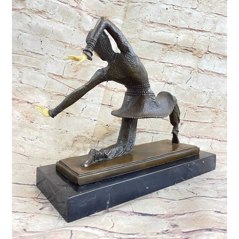 Art Deco Bronze Figurine Clara By Chiparus Statue Sculpture Home Decor Sale Deal