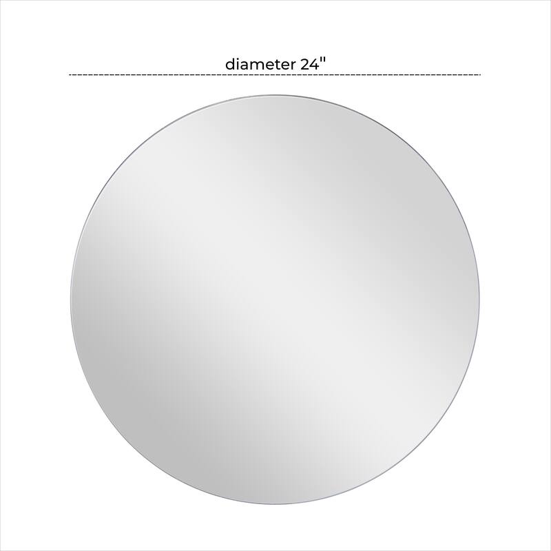 Multiple Frame Finishes / Sizes Modern Contemporary Round Wall Mirrors