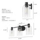 preview thumbnail 4 of 12, Hunter Lochemeade 3-Light Vanity Wall Light, Damp-rated - Bathroom, Laundry - Modern Farmhouse, Contemporary, Industrial