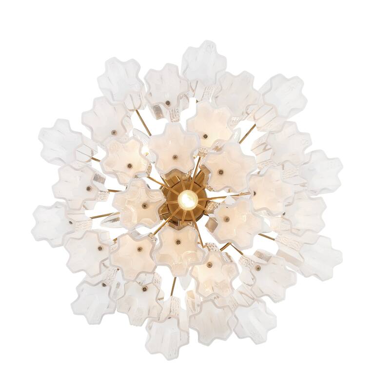 Crystorama Lighting Group ADD-306-WH Addis 6 Light 20" Wide Waterfall