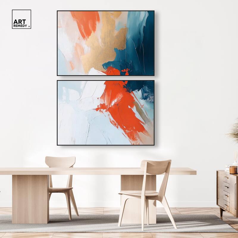 Bold and Bright I Canvas Set of 2 by Art Remedy