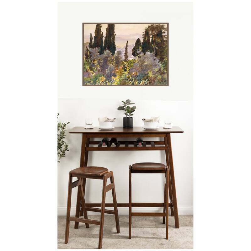 Kate and Laurel Granada 1912 John Singer Sargent by Nostalgia Prints Framed Canvas Wall Art Print