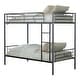 preview thumbnail 5 of 4, Furniture of America Arlay Modern Twin over Twin Metal Bunk Bed with Attached Ladder