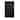 Polyester Silver Foil Trellis Printed Shower Curtain (Black)