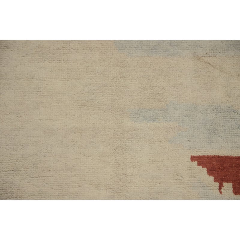 Geometric Gabbeh Vegetable Dye Area Rug Handmade Wool Carpet - 11' 10'' X 9' 0''