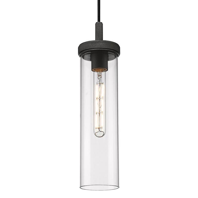 Innovations Lighting 471-1P-G471-12CL Lincoln 5" Wide Mini Pendant - Weathered Zinc