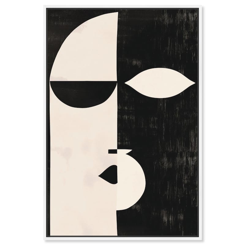 Divided Self I Canvas by Art Remedy - White - 24" x 36"