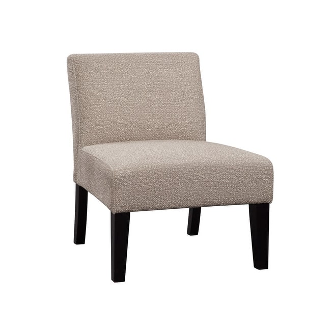 Avington Armless Slipper Accent Chair - Gloss Boucle Sand Tan