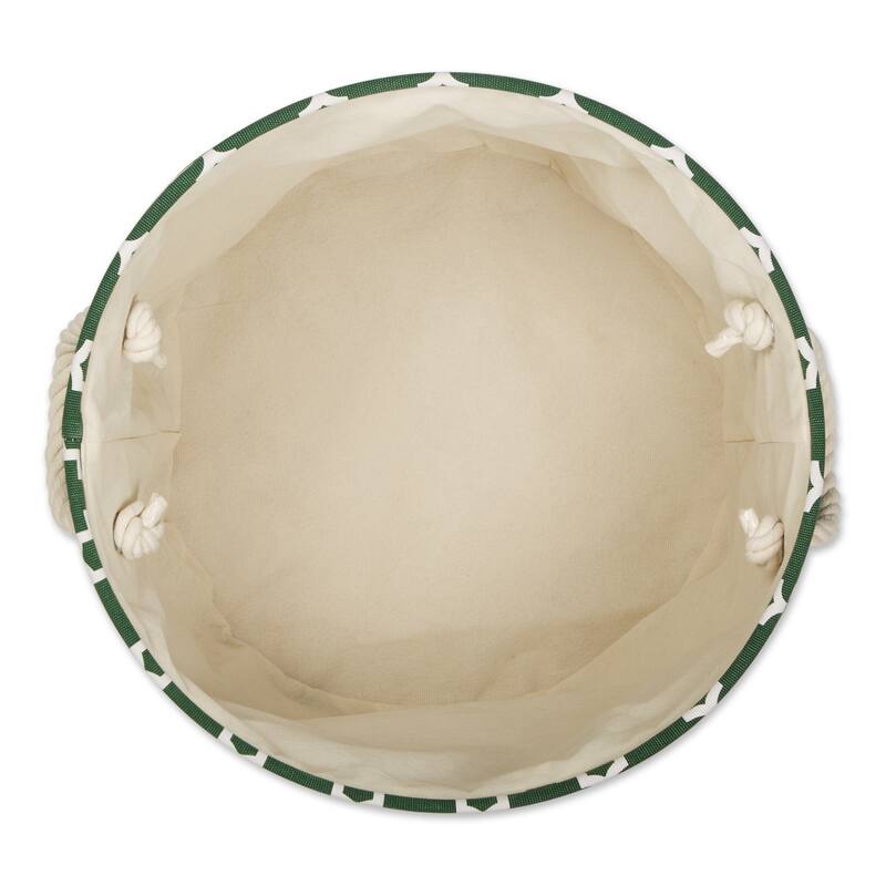 DII Round Lattice Decorative Storage Bin