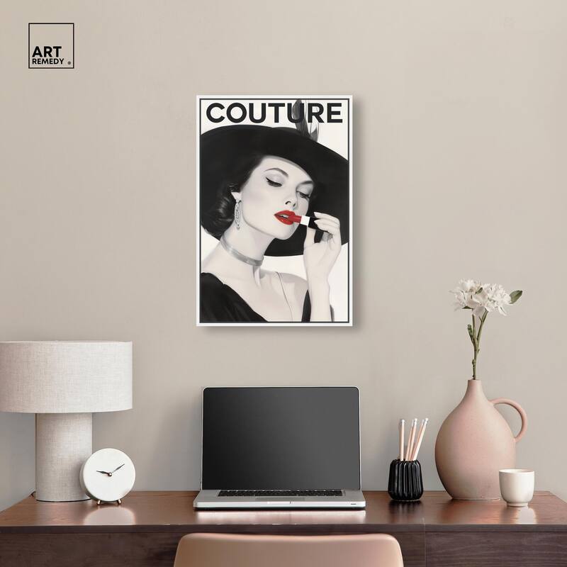 Lipstick Magazine Cover Canvas by Art Remedy