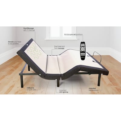 GhostBed Custom Adjustable Base with Remote Control