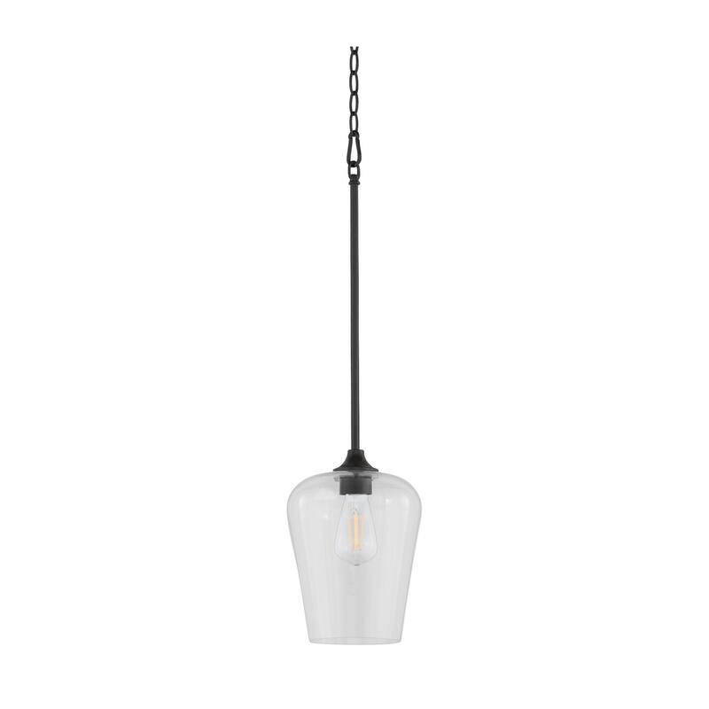 Quorum International 3313 Weir 8" Wide Pendant - Matte Black
