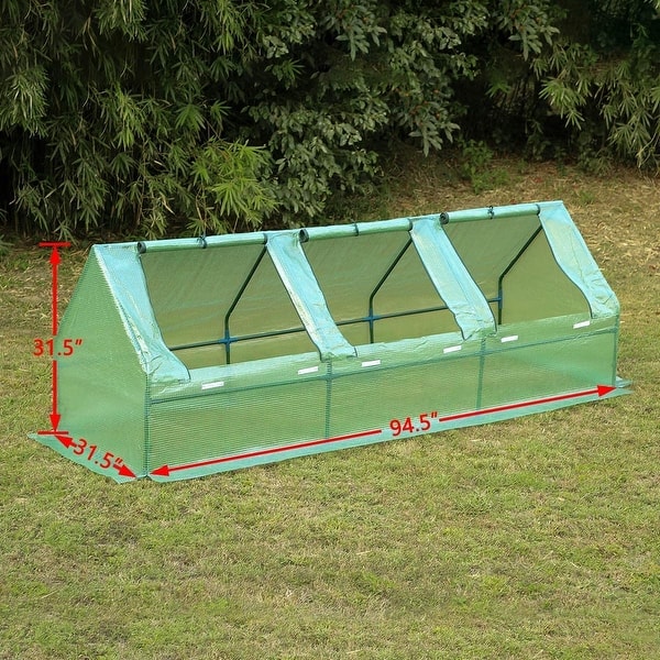 dimension image slide 3 of 2, EROMMY Portable Mini Greenhouse Outdoor Green Plant Hot House