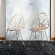 preview thumbnail 4 of 9, SAFAVIEH Madeline Rattan Dining Chair - White Washed - Set of 2 - 22.8" x 19.3" x 33.5" - 23"W x 19"D x 34"H