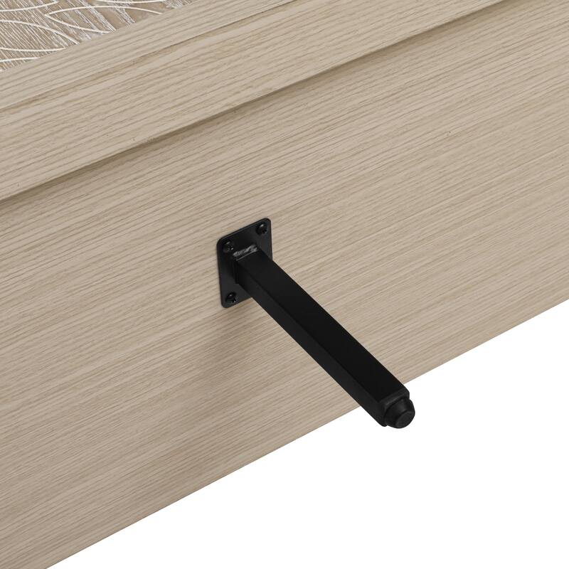 4-Door Carved Storage Cabinet Toy Cabinet Coffee Cabinet Sideboard