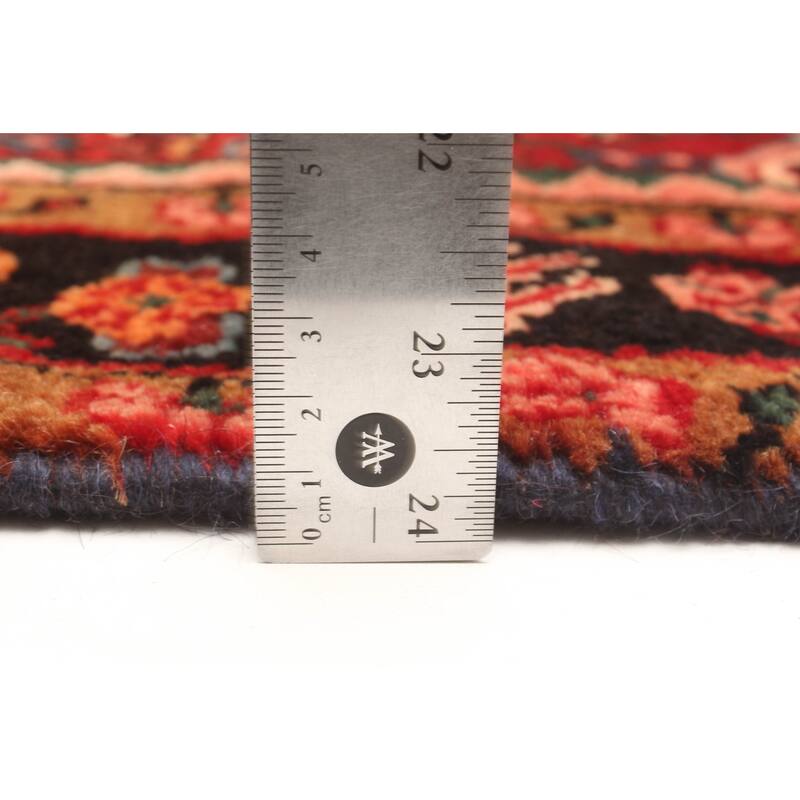 ECARPETGALLERY Hand-knotted Andelz Red Wool Rug - 3'8 x 10'2