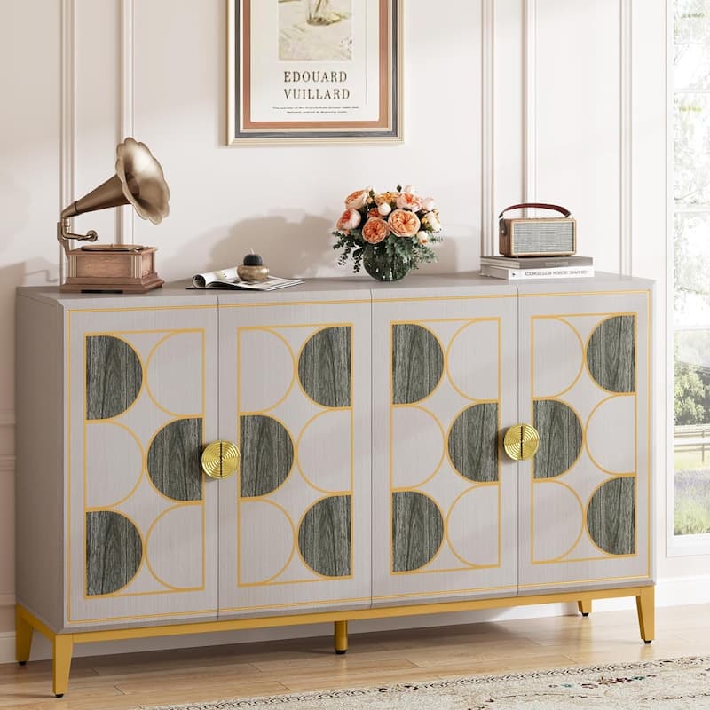 Freestanding Floor Cabinet, Classic 55 inches Sideboard