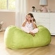 preview thumbnail 2 of 2, Delilah Traditional 4 Foot Suede Bean Bag Chair by Christopher Knight Home