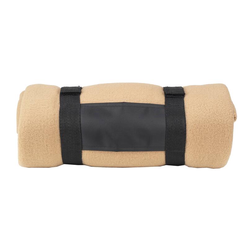 Picnic at Ascot - Soft Fleece Blanket with Carrier -Tan