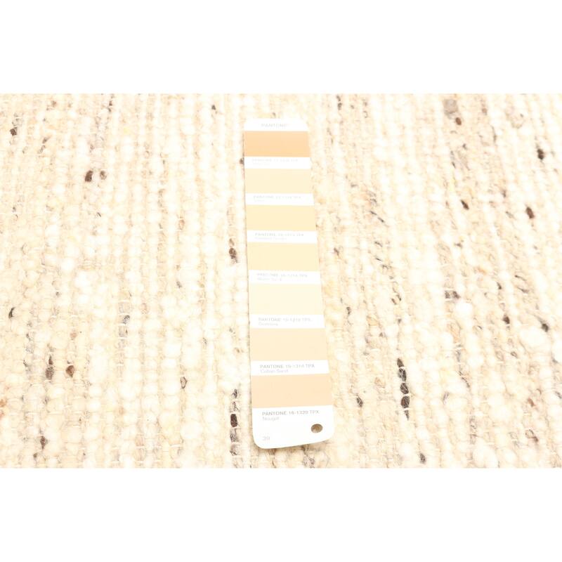 ECARPETGALLERY Braid weave Sienna Tan Wool Rug - 5'0 x 7'10