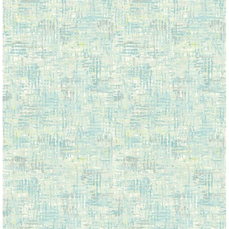 Brewster Avalon Turquoise Weave Wallpaper - 20.5in x 396in x 0.025in
