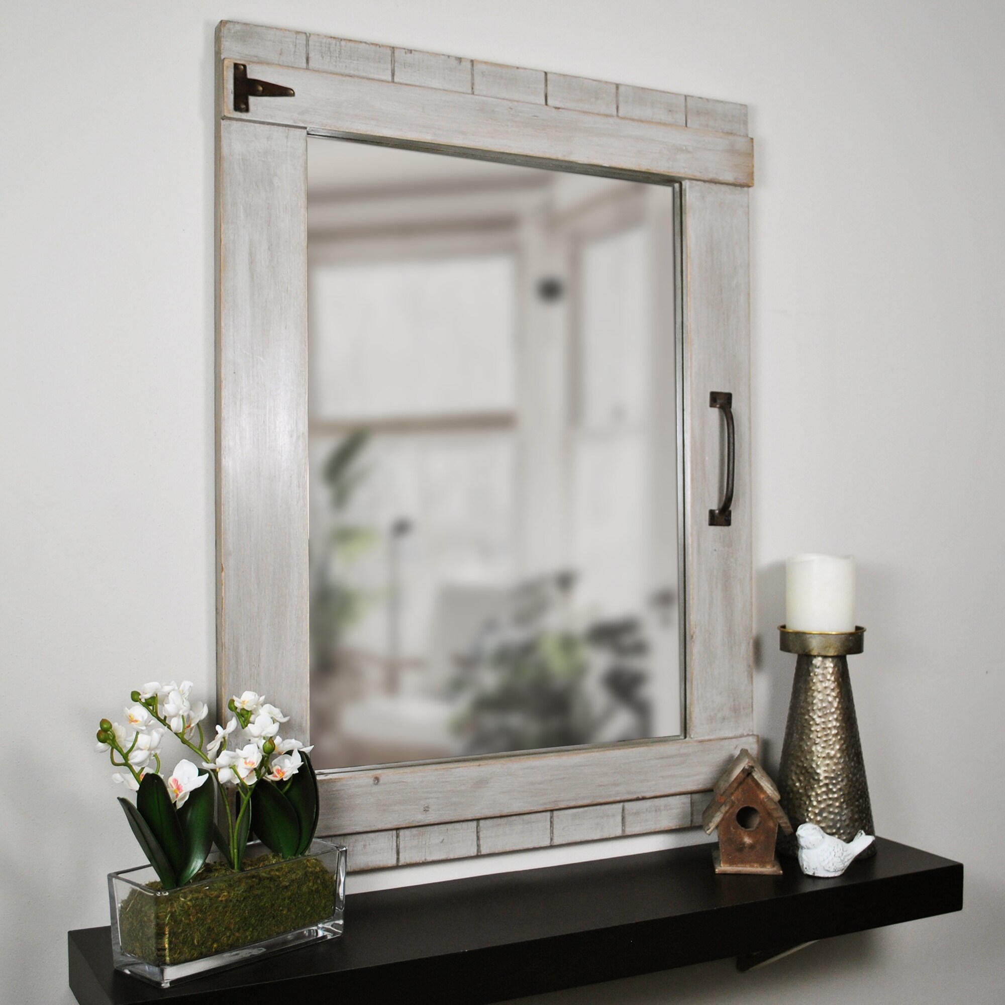 Shop Firstime Co Weathered Farmhouse Barn Door Mirror