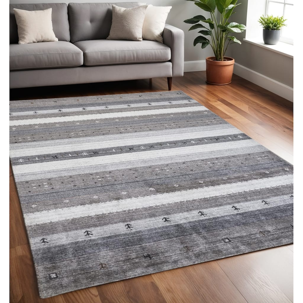 Zure Stain Resistant Soft Durable Area Rug By HomeRoots - 5' x 8'