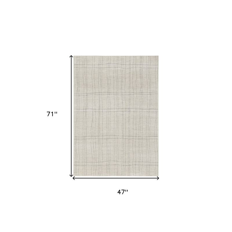 Power Loomed Abstract Modern Area Rug