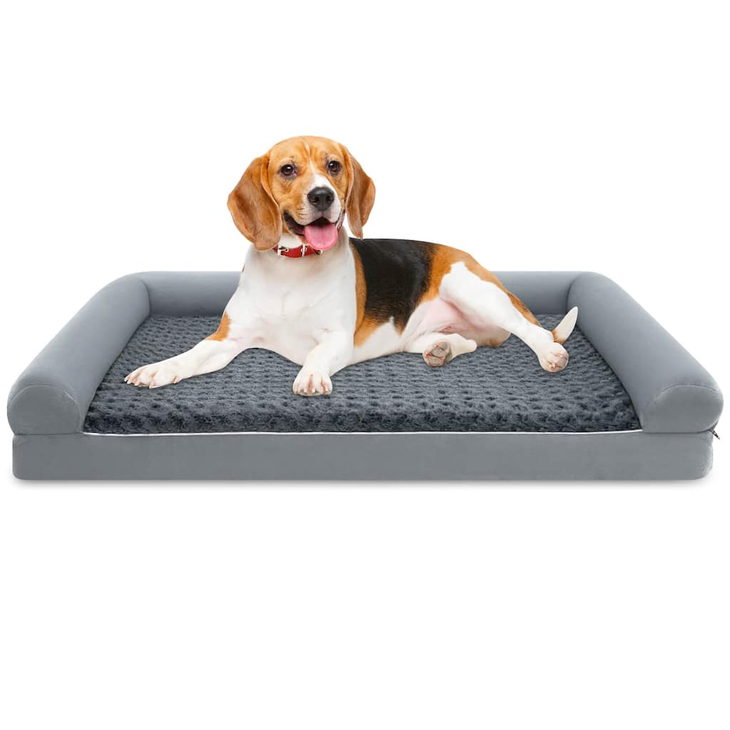 Costway L/XL/XXL Sized Large Pet Bed with Orthopedic Egg Crate Foam